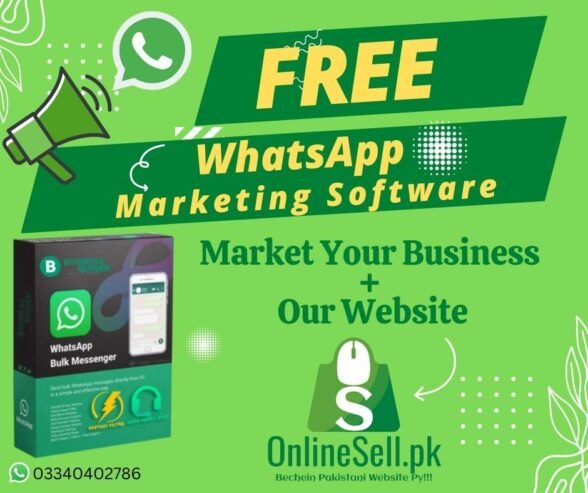 FREE WhatsApp Marketing Software by OnlineSell.pk