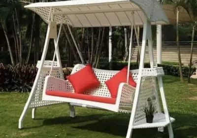 Outdoor Rattan Swing Sofas, Garden Park Terrace Patio Cane Jhoola Seat