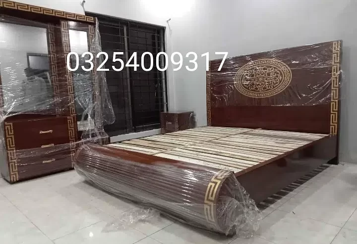 Double bed / bed set /gloss paint bed / Furniture
