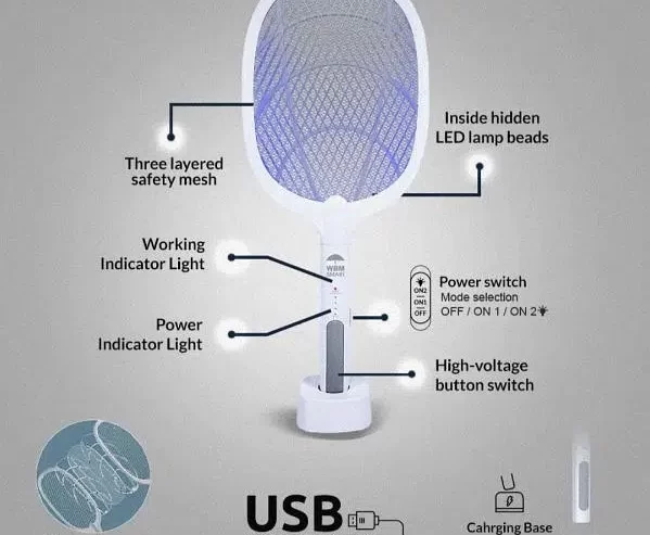 mosquito killer racket 2 in 1 (free home delivery)