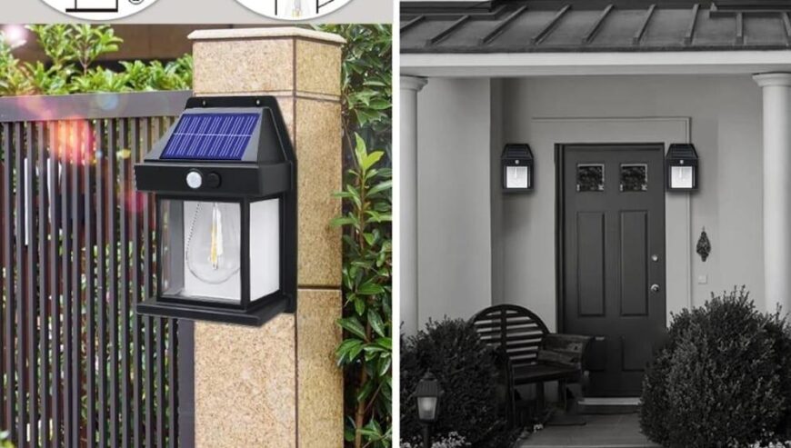 Soler motion sensor outdoor wall light