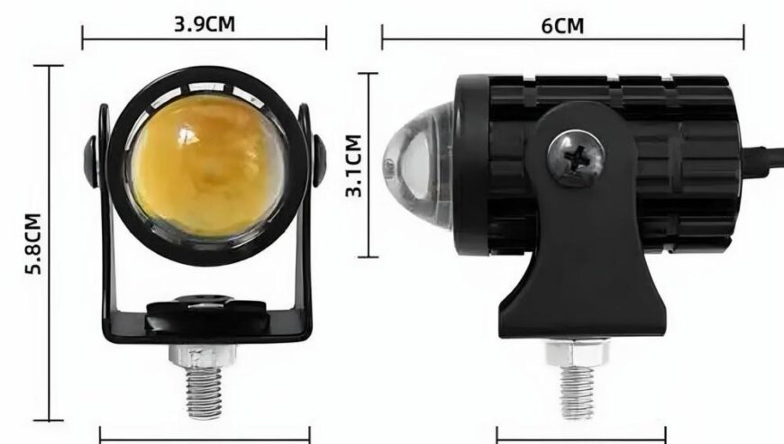 Dual color bike led foog light