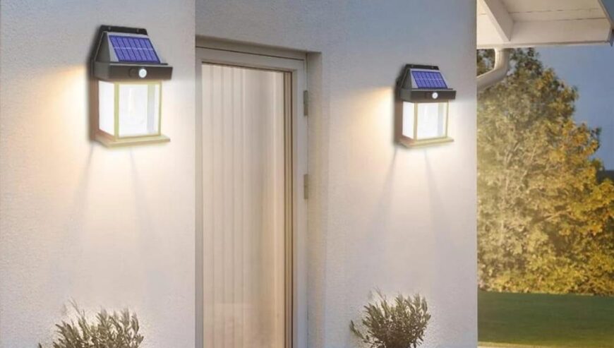 Soler motion sensor outdoor wall light