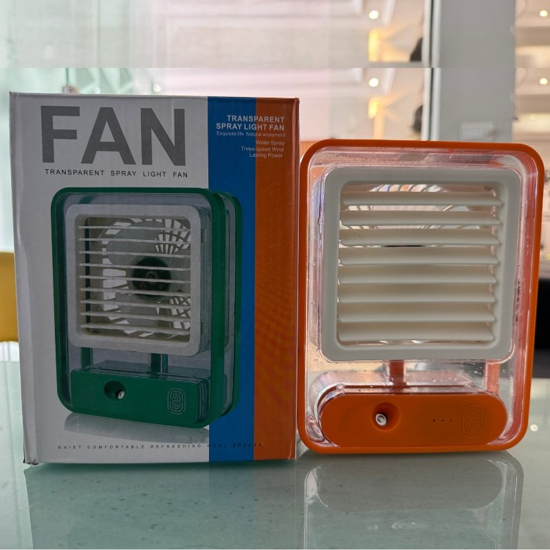 Portable USB Air Cooler Fan – 3-Speed, Rechargeable